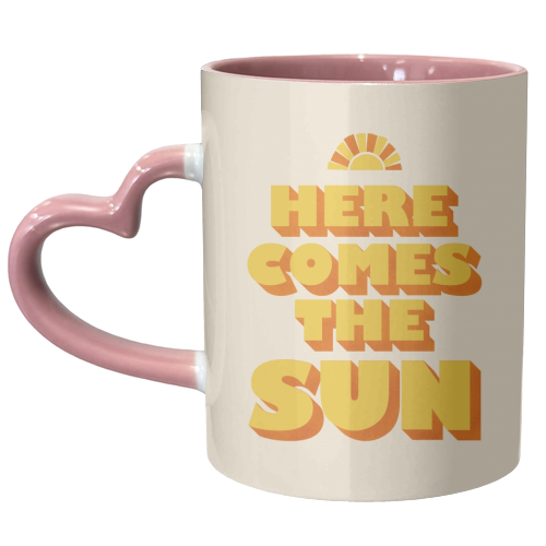 HERE COMES THE SUN - unique mug by Ania Wieclaw