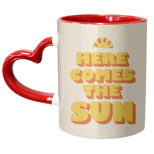 HERE COMES THE SUN - unique mug by Ania Wieclaw