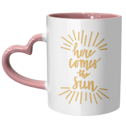 Here Comes the Sun - unique mug by Hollie Mills