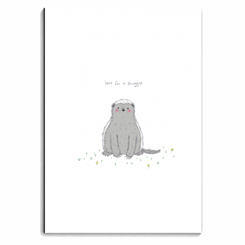 Here for a snuggle - personalised A4, A5, A6 notebook by Ellie Bednall