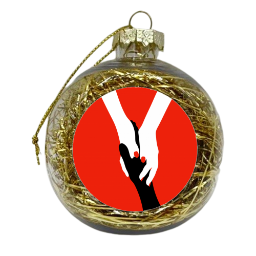 Here For You - xmas bauble by Adam Regester