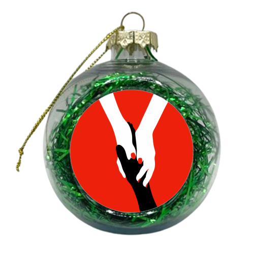 Here For You - xmas bauble by Adam Regester