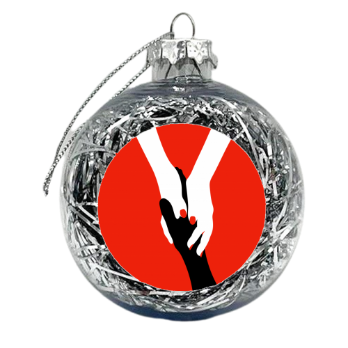 Here For You - xmas bauble by Adam Regester