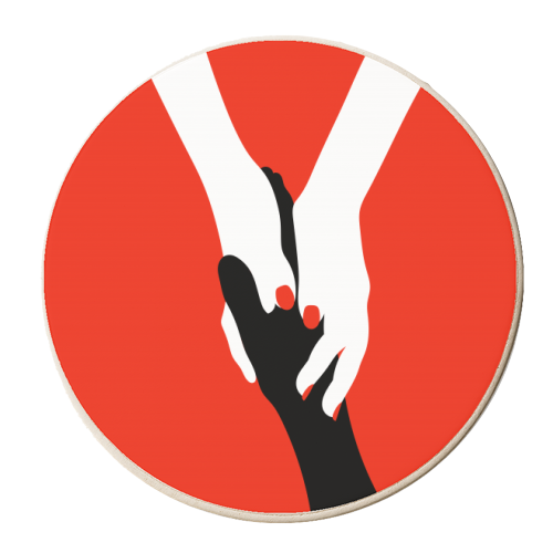 Here For You - personalised beer coaster by Adam Regester