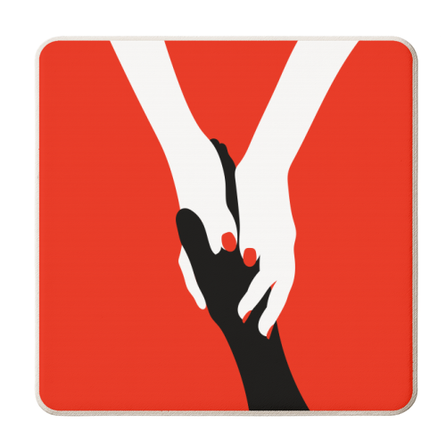 Here For You - personalised beer coaster by Adam Regester