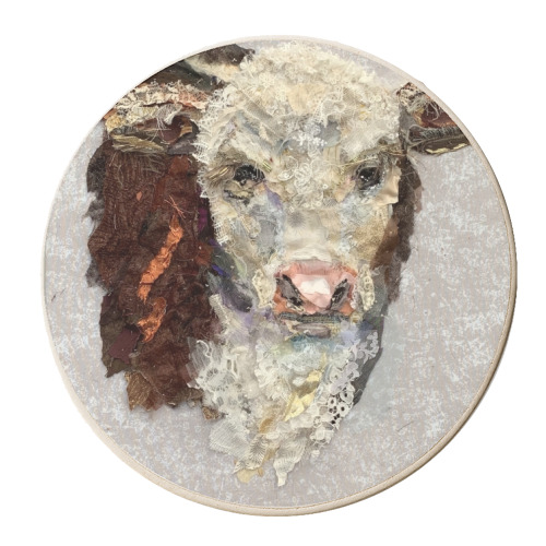 Hereford Calf - personalised beer coaster by Barbara Shaw