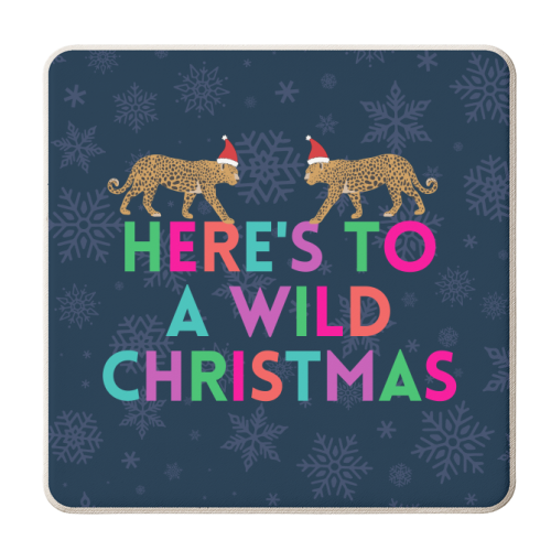 Here's to a Wild Christmas - personalised beer coaster by Nida Designs