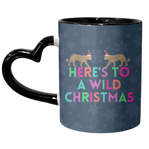 Here's to a Wild Christmas - unique mug by Nida Designs