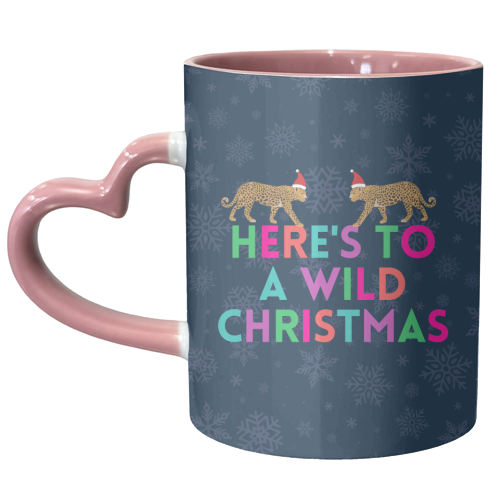 Here's to a Wild Christmas - unique mug by Nida Designs
