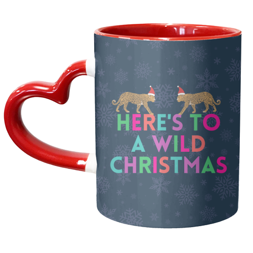 Here's to a Wild Christmas - unique mug by Nida Designs