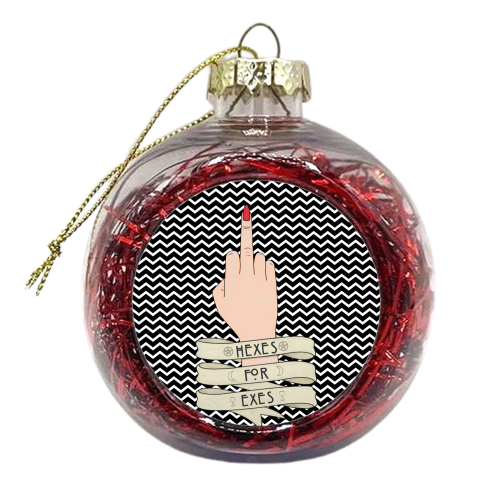 Hexes for Exes (S1N1B2) - xmas bauble by LozMac