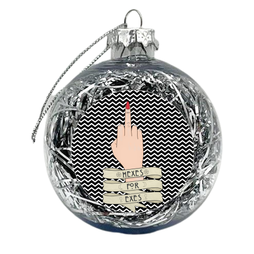 Hexes for Exes (S1N1B2) - xmas bauble by LozMac