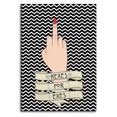 Hexes for Exes (S1N1B2) - personalised A4, A5, A6 notebook by LozMac