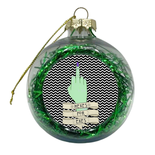 Hexes for Exes (S4N3B2) - xmas bauble by LozMac