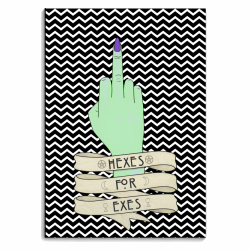 Hexes for Exes (S4N3B2) - personalised A4, A5, A6 notebook by LozMac