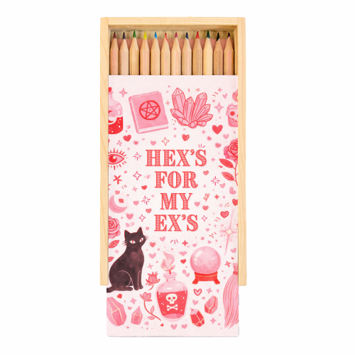 Hex's for my Ex's - Coloured Pencils with Box by Lilly Rose