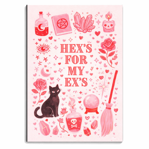Hex's for my Ex's - personalised A4, A5, A6 notebook by Lilly Rose