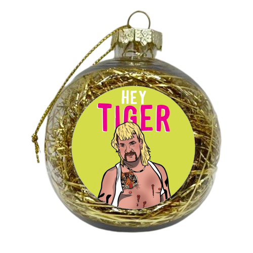 Hey Tiger - xmas bauble by Niomi Fogden