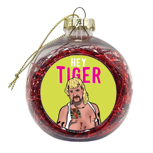 Hey Tiger - xmas bauble by Niomi Fogden