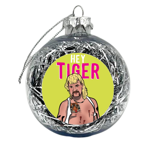 Hey Tiger - xmas bauble by Niomi Fogden