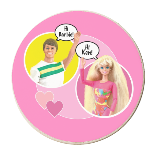 Hi Dolls! - personalised beer coaster by Bite Your Granny