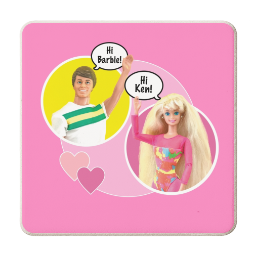 Hi Dolls! - personalised beer coaster by Bite Your Granny