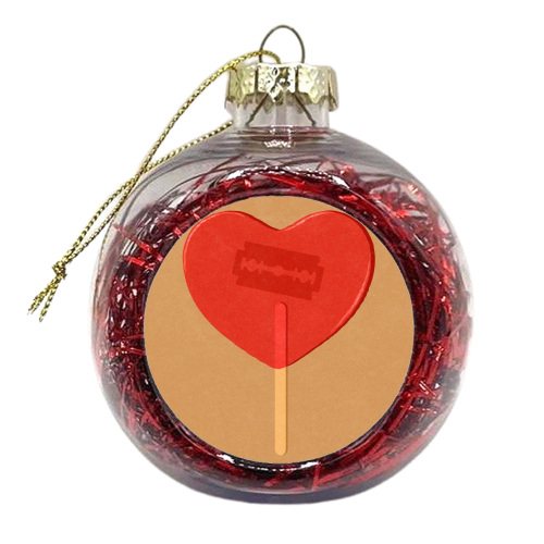 hidden danger - xmas bauble by John Holcroft