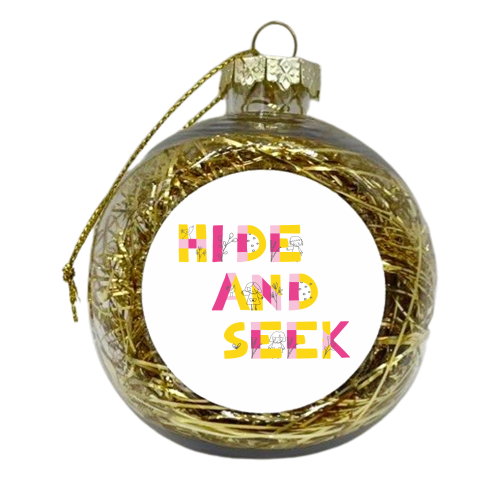 Hide & Seek  - xmas bauble by Sarah Price