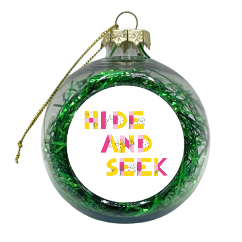 Hide & Seek  - xmas bauble by Sarah Price