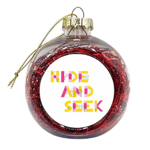 Hide & Seek  - xmas bauble by Sarah Price