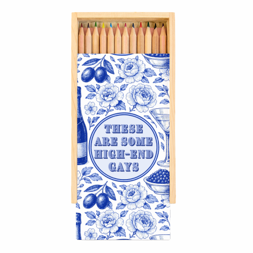 High-end Gays - Coloured Pencils with Box by Lilly Rose