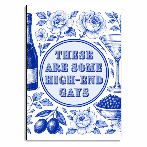 High-end Gays - personalised A4, A5, A6 notebook by Lilly Rose