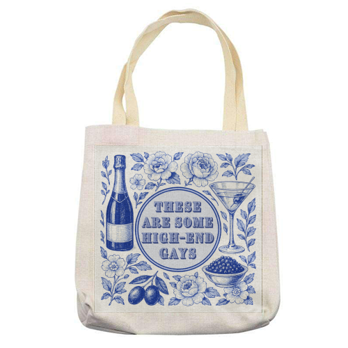 High-end Gays - printed canvas tote bag by Lilly Rose