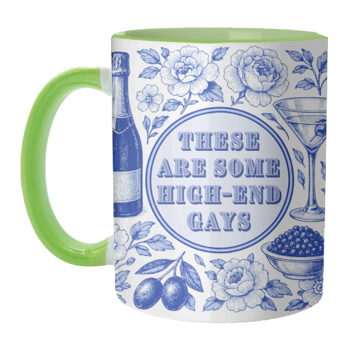 High-end Gays - unique mug by Lilly Rose
