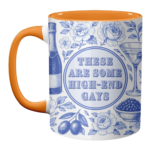 High-end Gays - unique mug by Lilly Rose