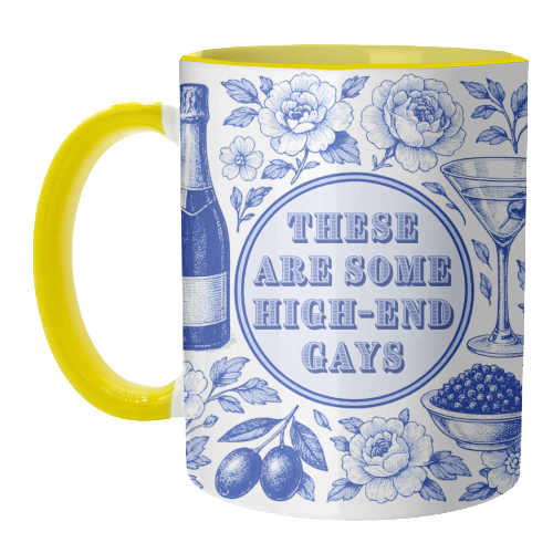 High-end Gays - unique mug by Lilly Rose