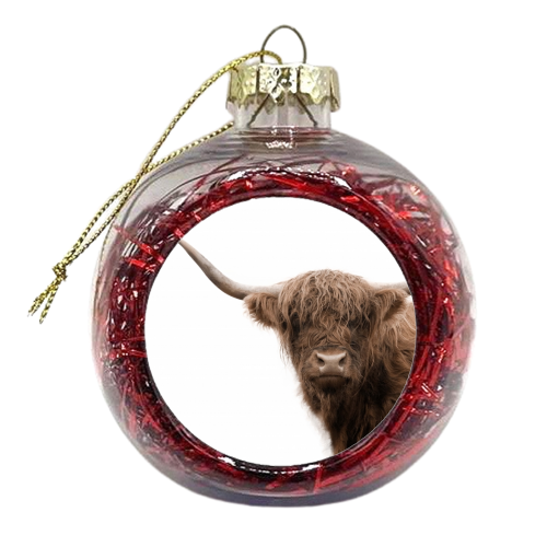Highland Cow #5 #wall #art - xmas bauble by Anita Bella Jantz