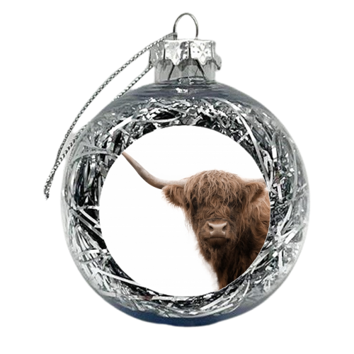 Highland Cow #5 #wall #art - xmas bauble by Anita Bella Jantz
