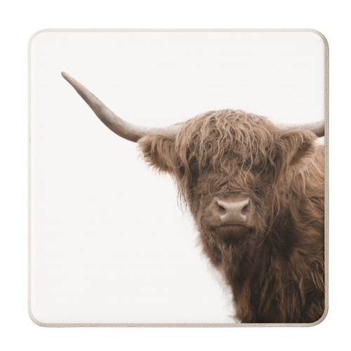 Highland Cow #5 #wall #art - personalised beer coaster by Anita Bella Jantz