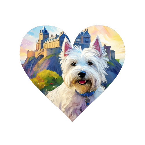 Highland Terrier at Edinburgh Castle - Magnet by AP