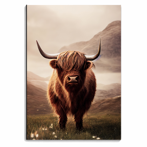 Highlands cow - personalised A4, A5, A6 notebook by haris kavalla