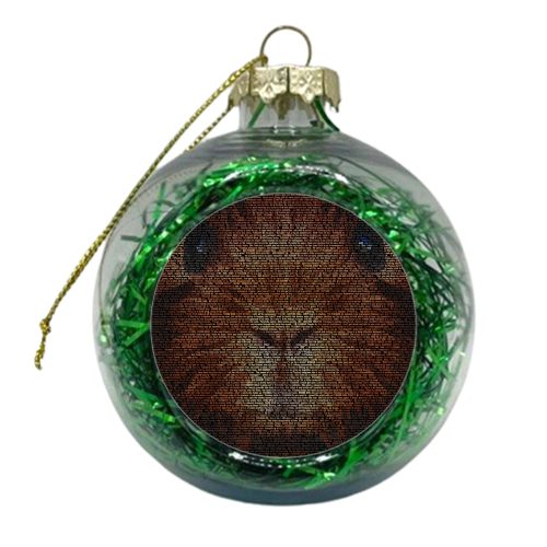 Hilary the Guinea Pig - xmas bauble by RoboticEwe