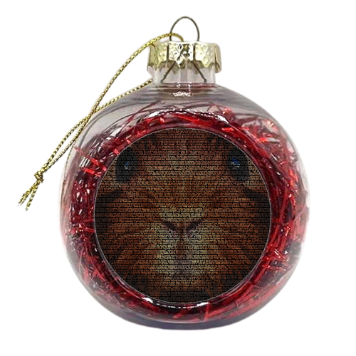 Hilary the Guinea Pig - xmas bauble by RoboticEwe