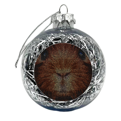 Hilary the Guinea Pig - xmas bauble by RoboticEwe