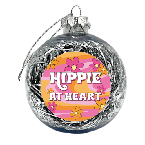 Hippie At Heart - xmas bauble by Laura Lonsdale