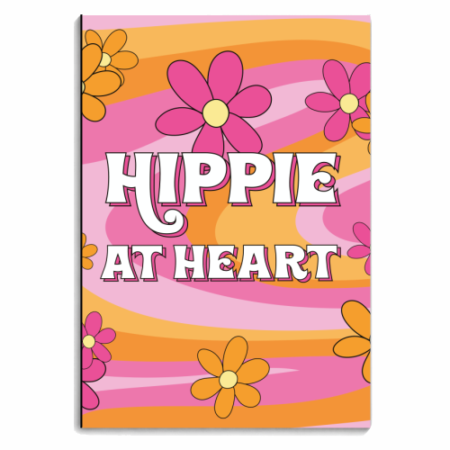Hippie At Heart - personalised A4, A5, A6 notebook by Laura Lonsdale