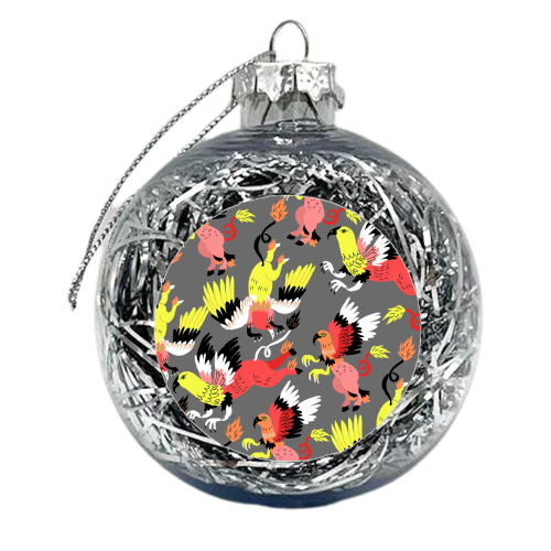 Hippogriffs (pattern) - xmas bauble by Ezra W. Smith