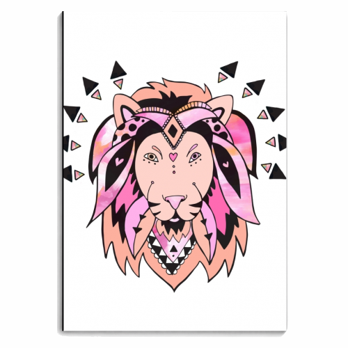 Hippy Lion - personalised A4, A5, A6 notebook by Cassie Swindlehurst