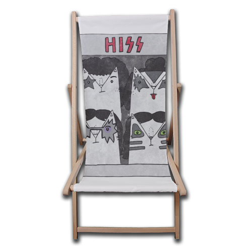 Hiss - canvas deck chair by Katie Ruby Miller