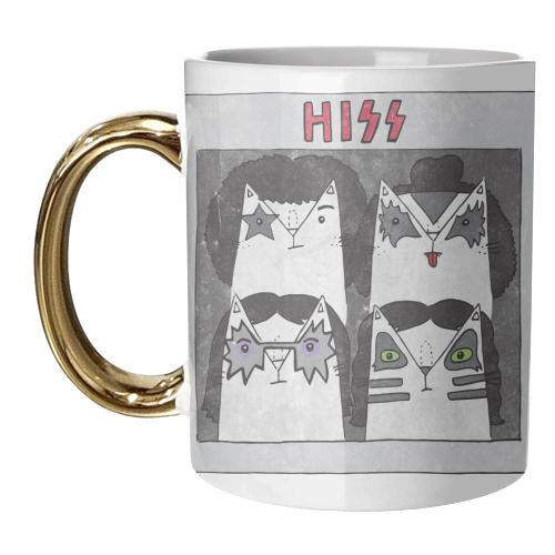 Hiss - unique mug by Katie Ruby Miller